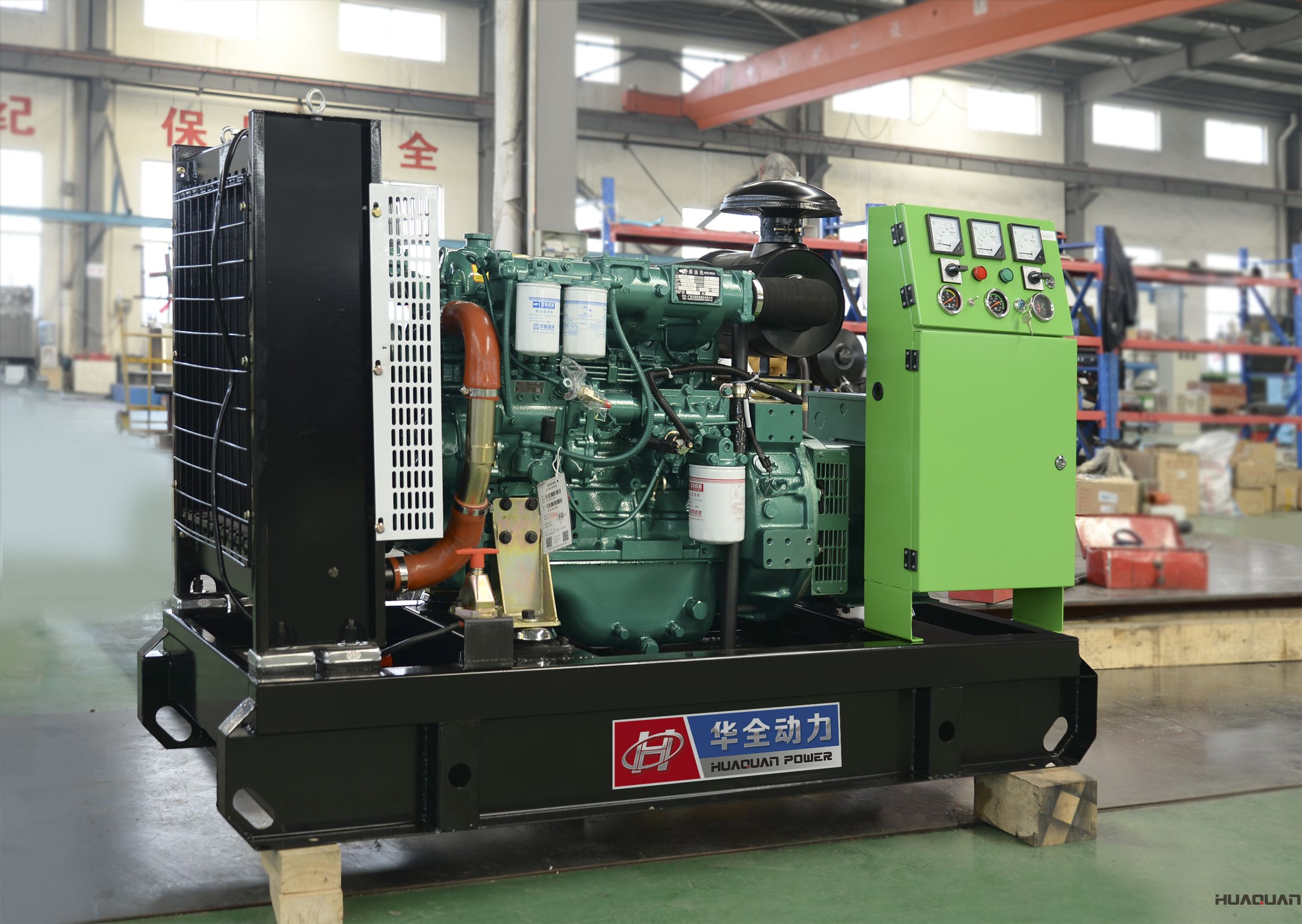 2018年4月20日華全動力20kw標配柴油發電機組發往甘肅