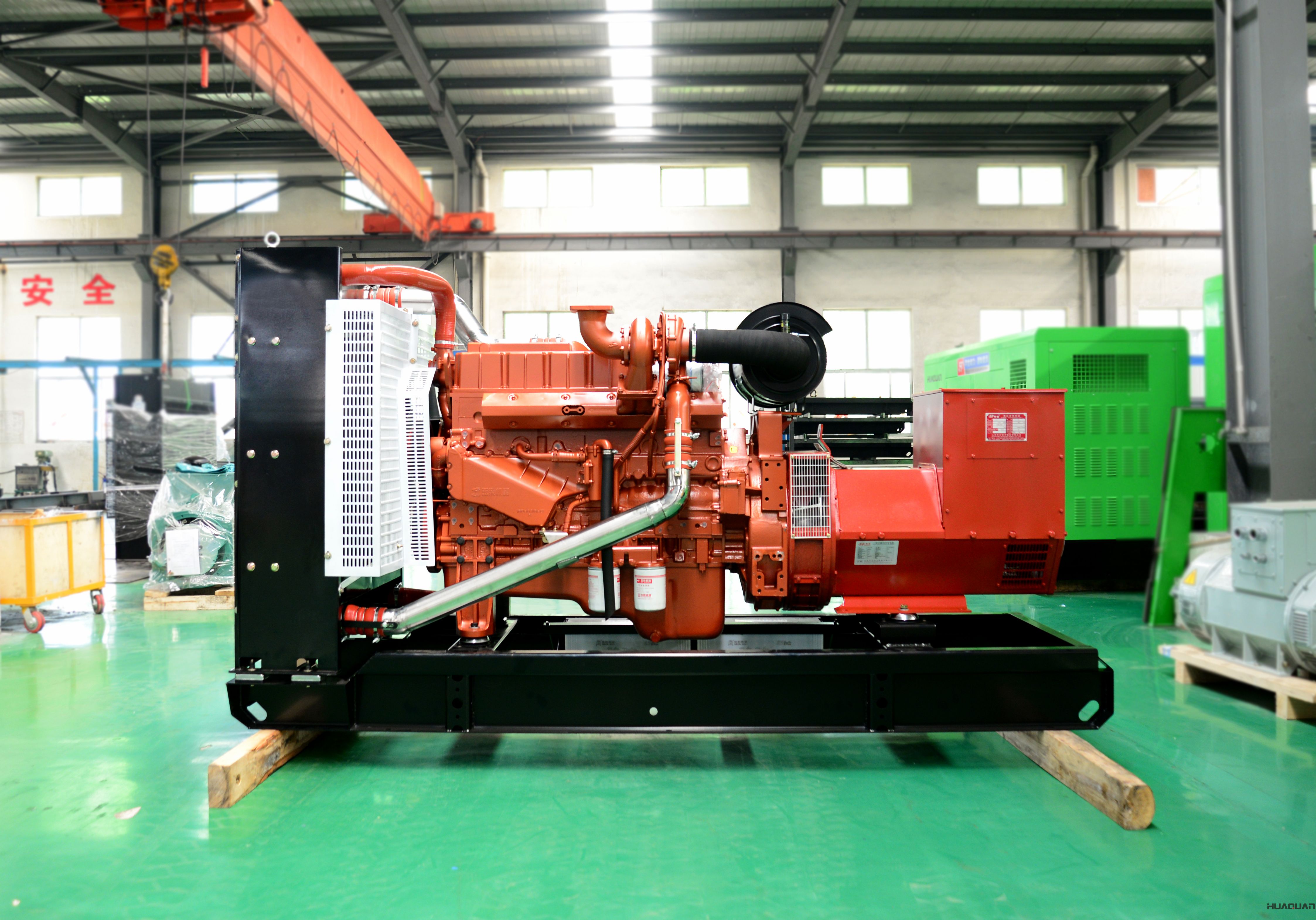 華全動力200kw底座油箱四保護機組于2018年4月24日發往河北