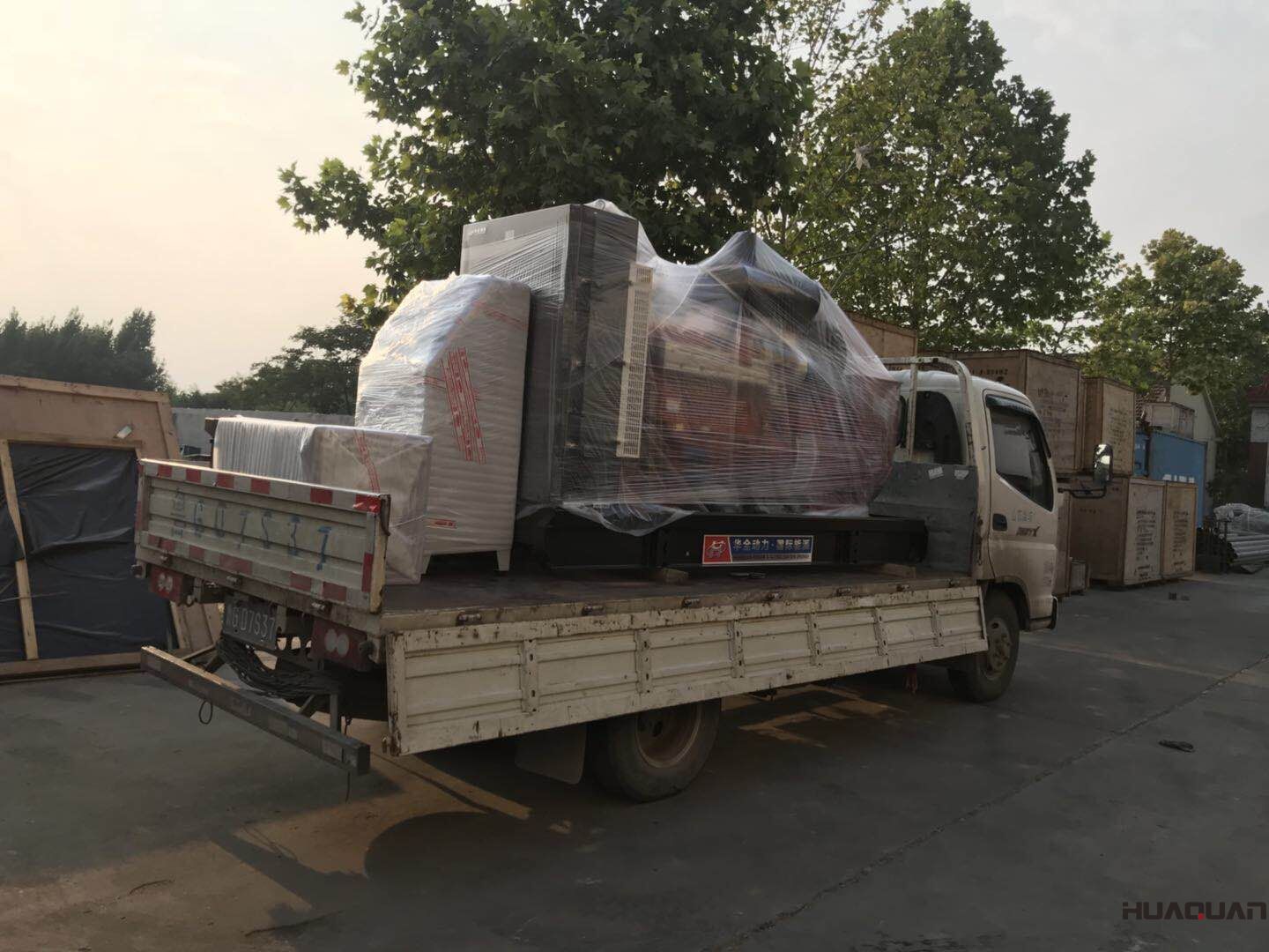 一臺(tái)HQ200GF自動(dòng)化型柴油發(fā)電機(jī)組于7月19號(hào)發(fā)往山東