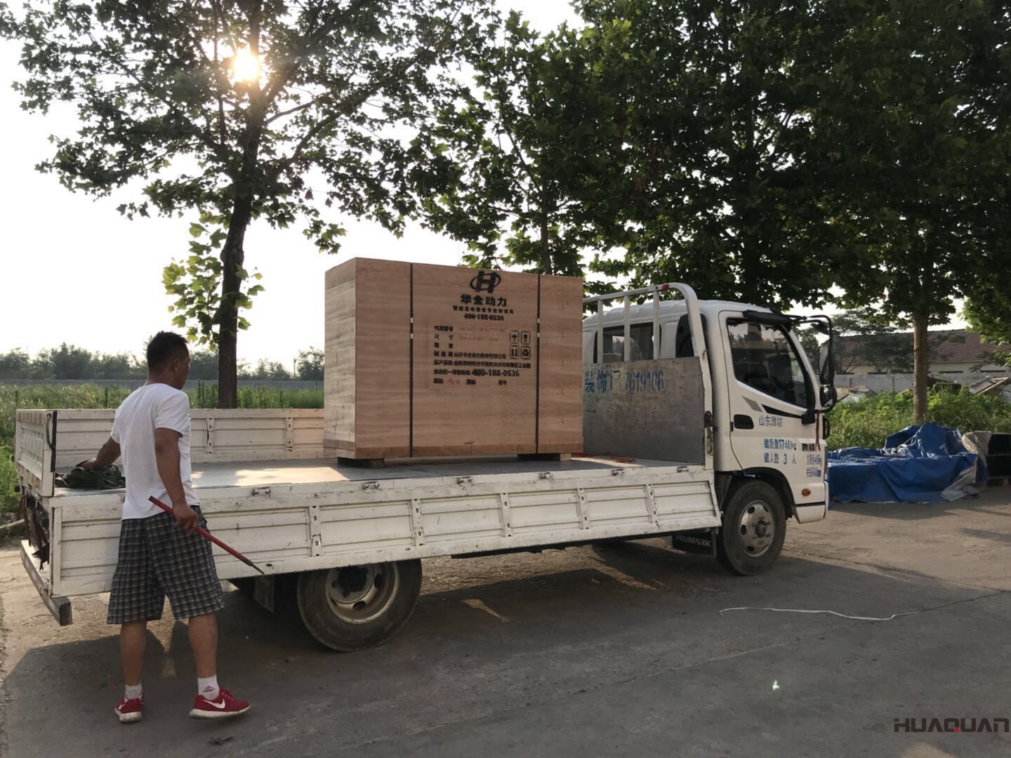 發(fā)貨了！7月22號(hào)一臺(tái)HQ5Q標(biāo)配型汽油一體機(jī)已發(fā)往山東省