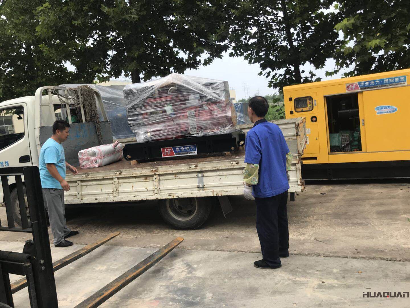 8月3日，一臺30kw標(biāo)配柴油發(fā)電機組從華全動力順利發(fā)往山東省