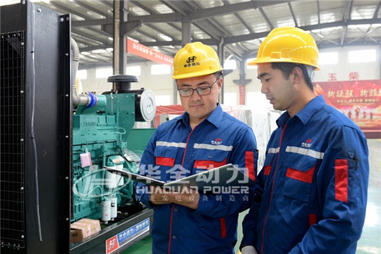 華全發電機組忙碌工作