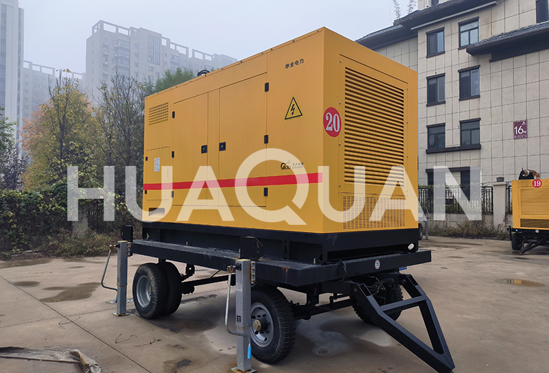 湖北大冶550kW移動式發(fā)電機組電站